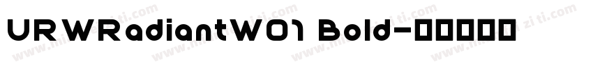 URWRadiantW01 Bold字体转换